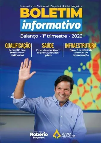 Capa do informativo Boletim do 1º trimestre, de 2026
