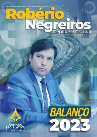 Capa do informativo Balanço do ano, de 2023