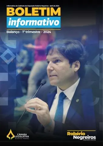 Capa do informativo Boletim do 1º trimestre, de 2024
