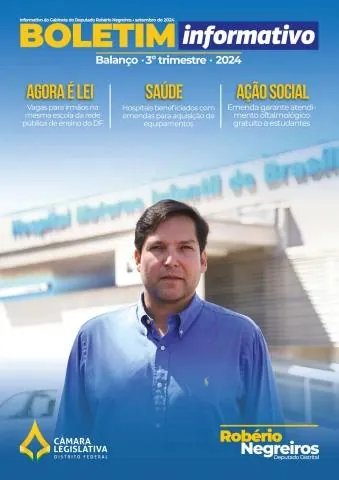 Capa do informativo Boletim do 3º trimestre, de 2024