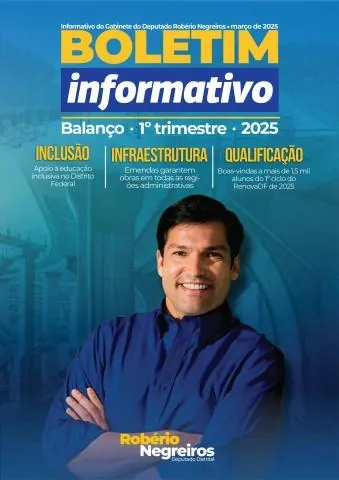Capa do informativo Boletim do 1º trimestre, de 2025