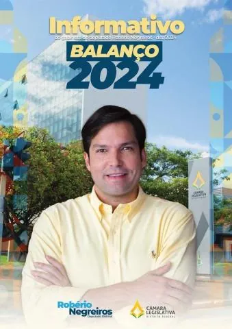 Capa do informativo Balanço do ano, de 2024