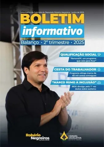 Capa do informativo Boletim do 2º trimestre, de 2025