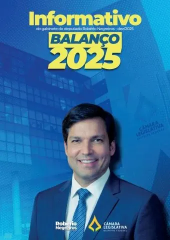 Capa do informativo Balanço do ano, de 2025