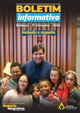 Capa do informativo Boletim do 2º trimestre, de 2024