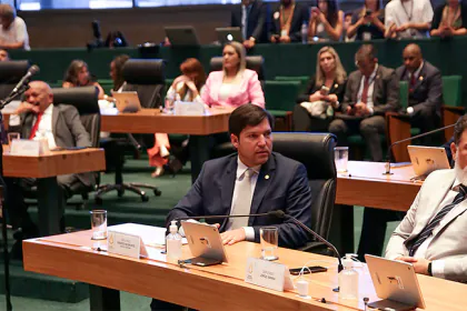 Robério Negreiros durante sessão na Câmara Legislativa do Distrito Federal