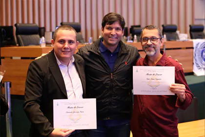 Entrega de Moção de Louvor na Câmara Legislativa do Distrito Federal