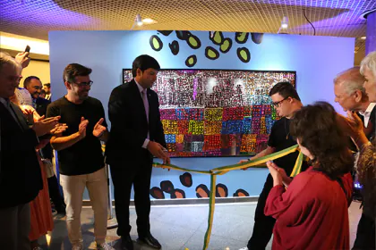 Robério Negreiros em evento cultural no Distrito Federal